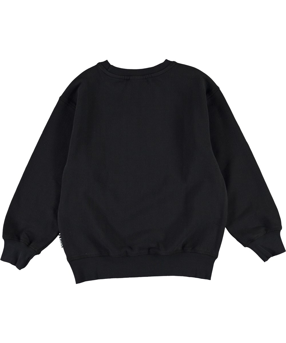 Mann - Black - Labyrint sweatshirt i sort