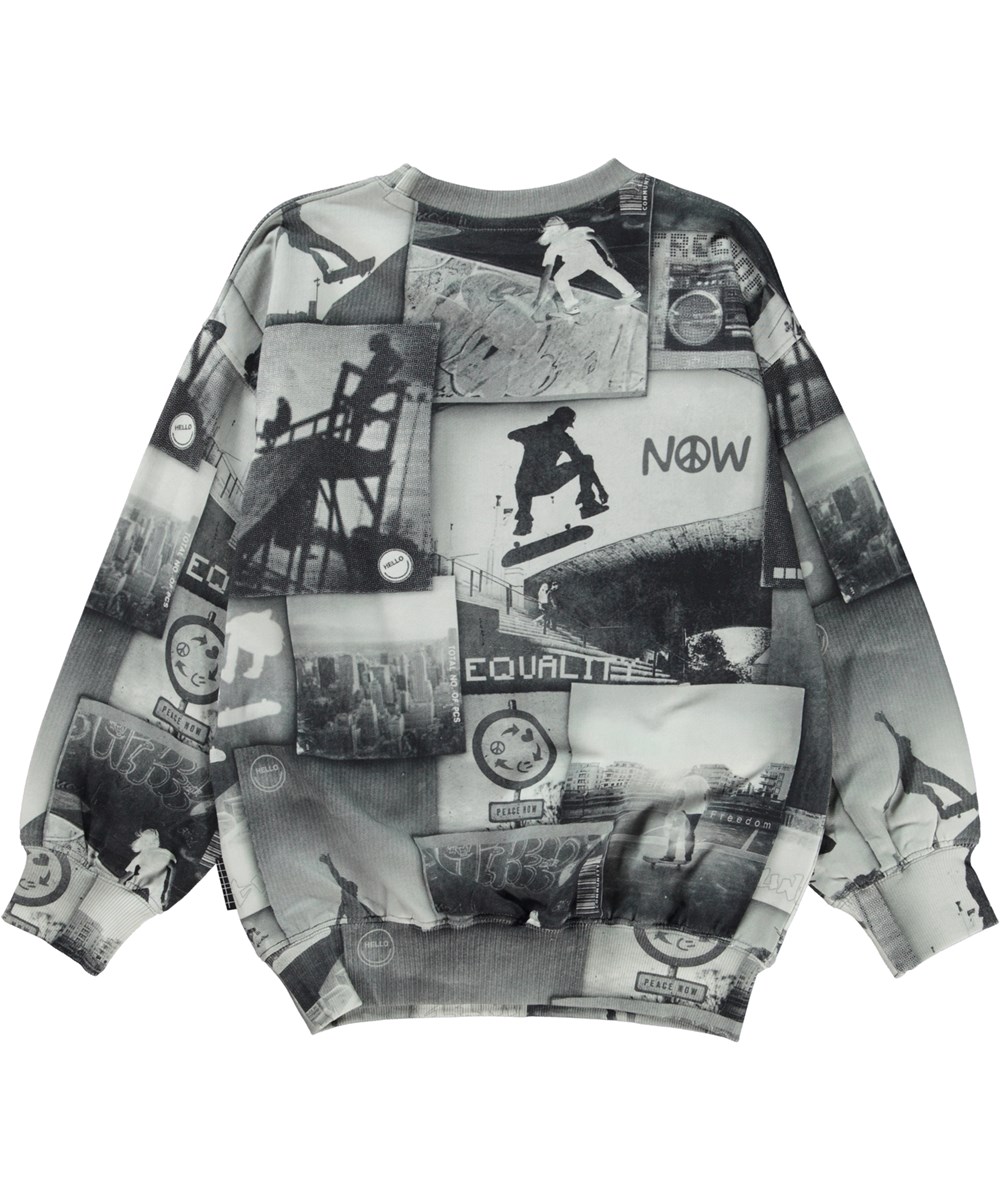 Mar - Skate Life - Økologisk grå skater sweatshirt