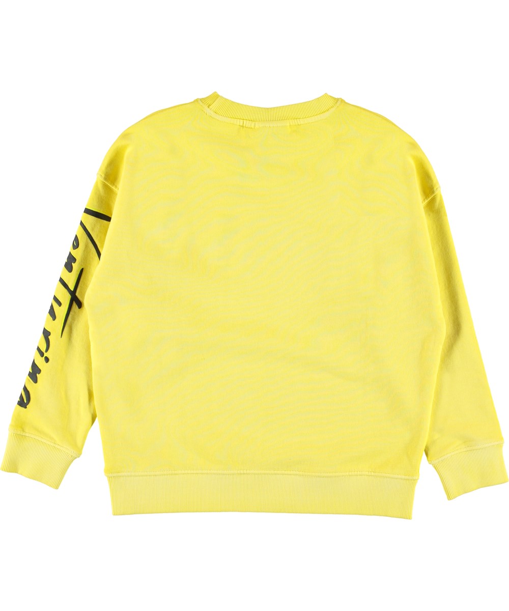 Max - Lemon - Gul sweatshirt med teksten venturing