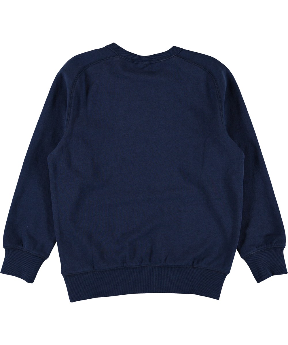 Mike - Sailor - Blå sweatshirt med tekst