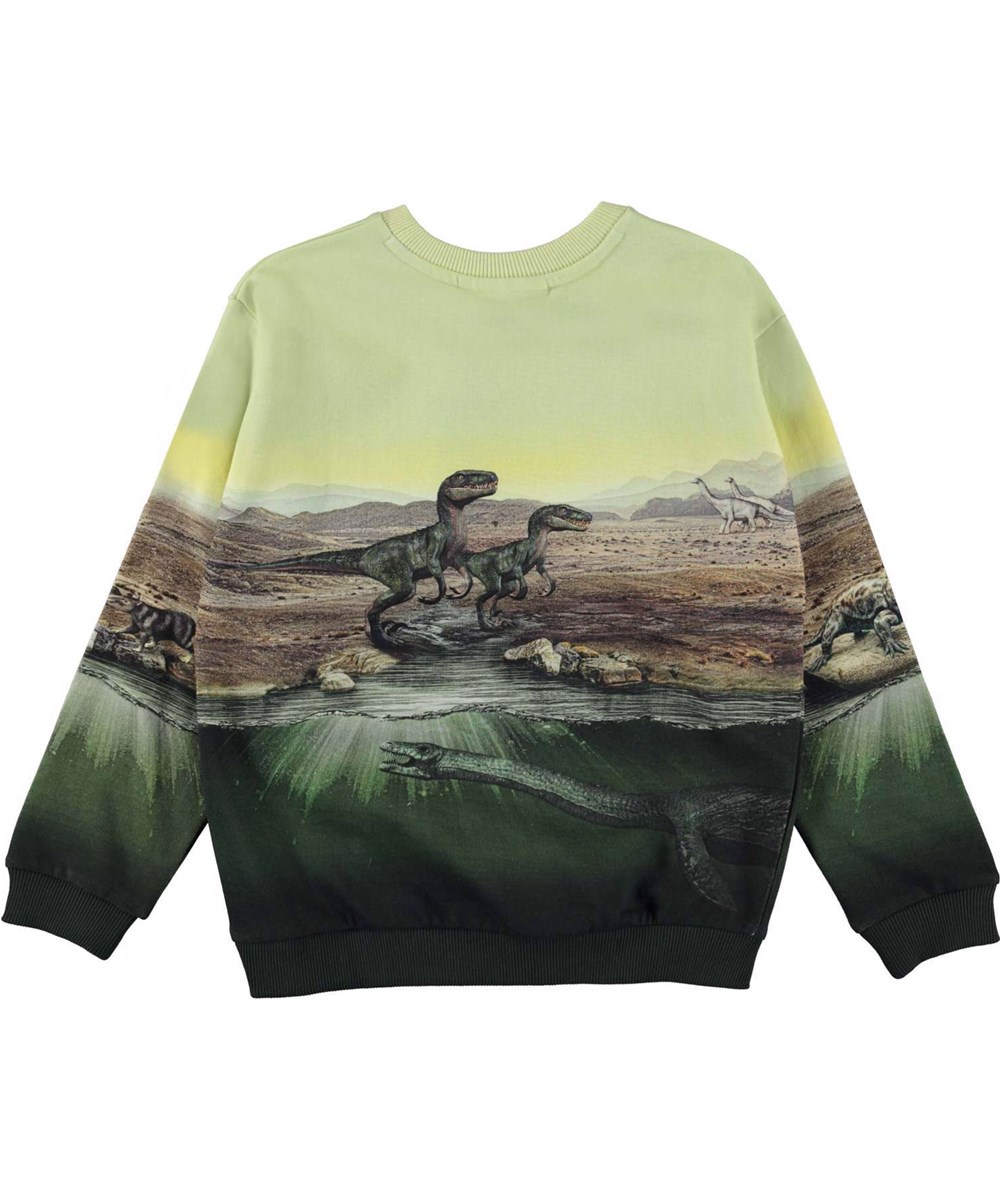 Miksi - Dino Earth - Sweatshirt med dinosauer print.