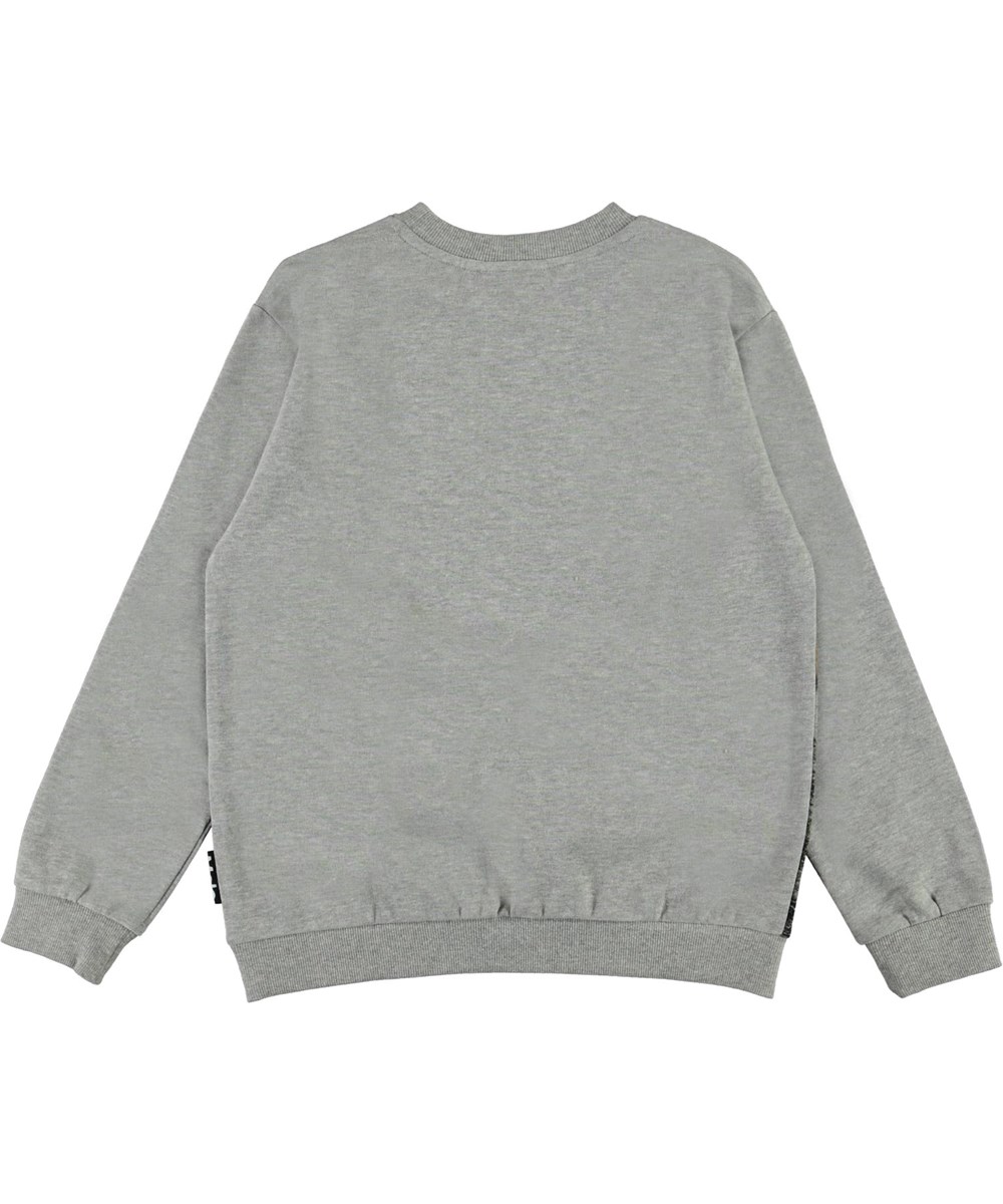 Miksi - Grey Lynx - Økologisk grå sweatshirt med los