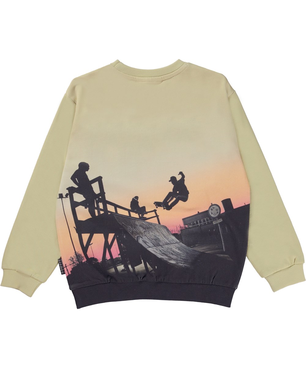 Miksi - Skate Fade - Økologisk sweatshirt med skater print