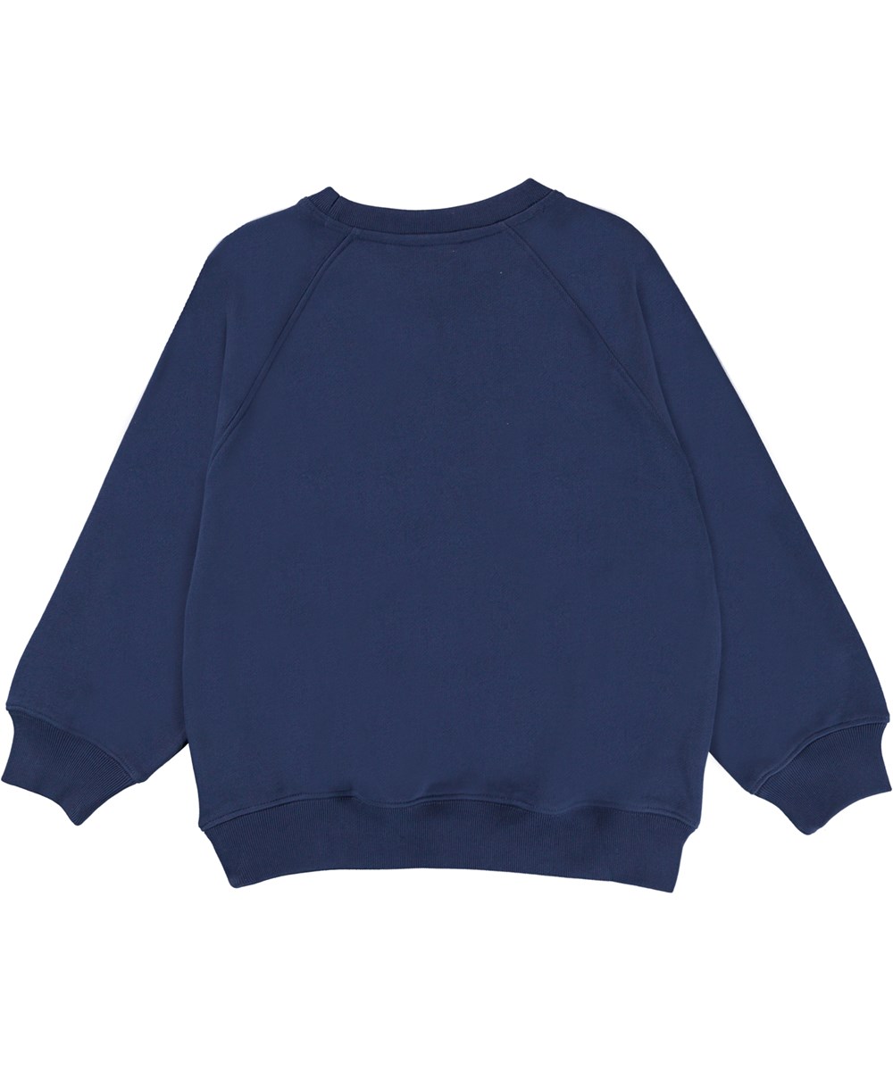 Mir - Sailor - Økologisk blå sweatshirt med molo logo