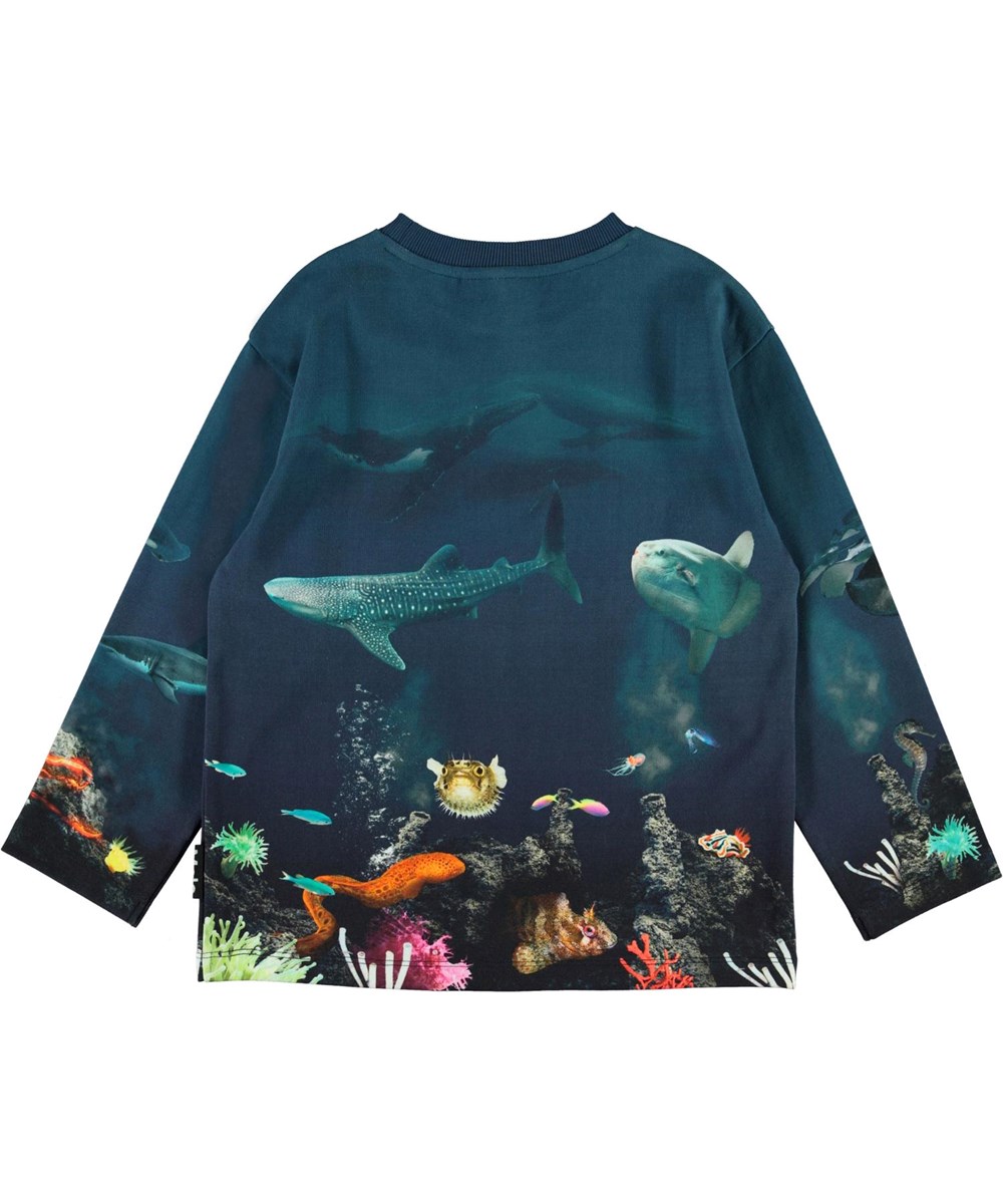 Mountoo - Aquatic Life - Langærmet bluse med hav print
