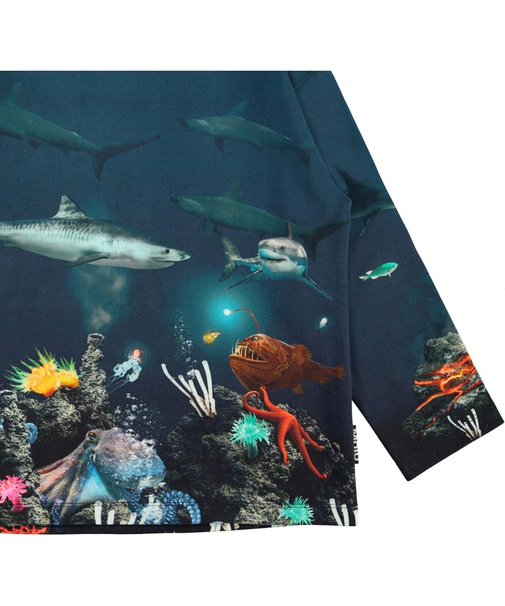 Mountoo - Aquatic Life - Langærmet bluse med hav print