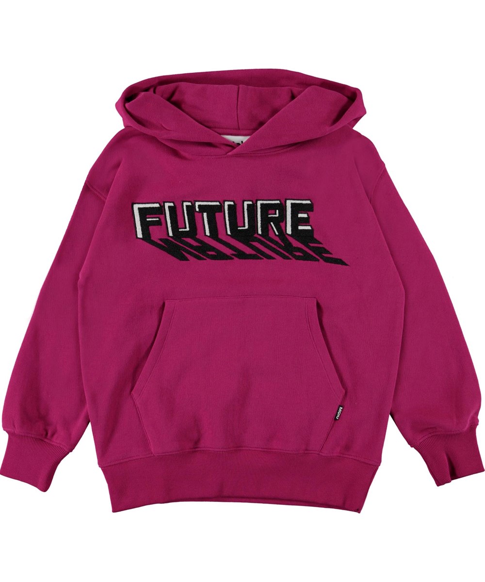 Moz - Fuchsia - Økologisk fuchsia hættetrøje future