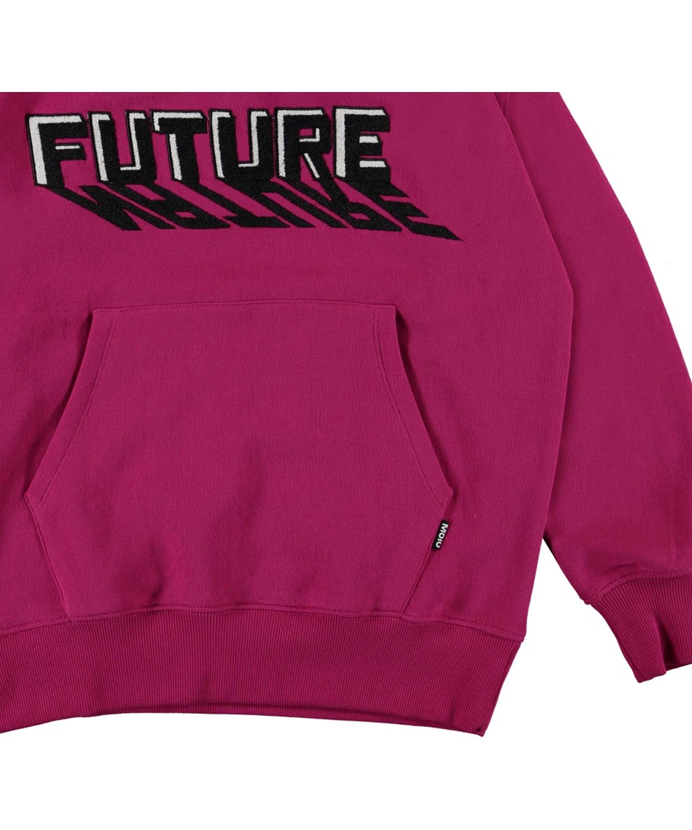 Moz - Fuchsia - Økologisk fuchsia hættetrøje future