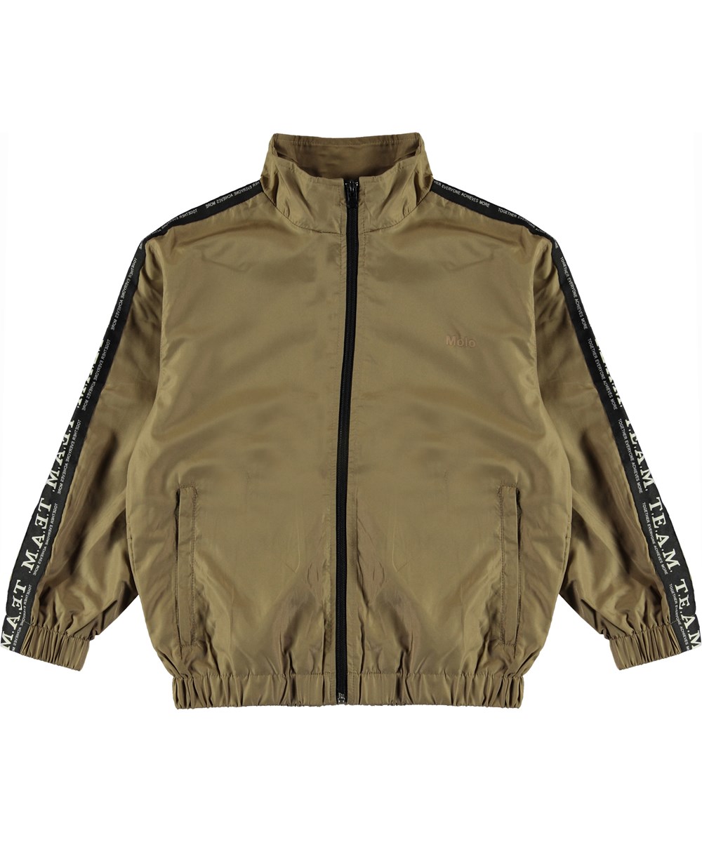 Murray - Khaki - Brun track jakke med team print