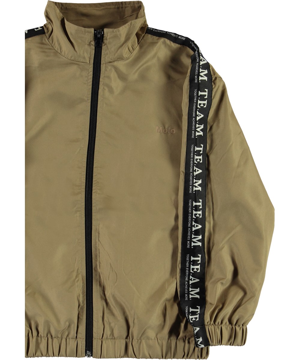 Murray - Khaki - Brun track jakke med team print