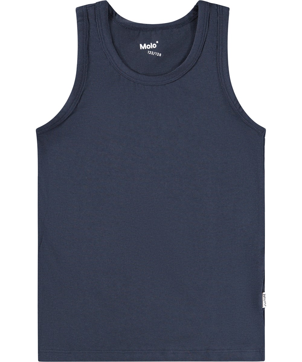 Jayden 2-pack - Navy Grey - Undertrøjer økologisk dreng marineblå grå