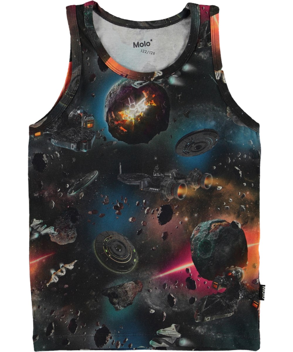 Jayden 2-pack - Space Sky - 2-pack økologiske undertrøjer