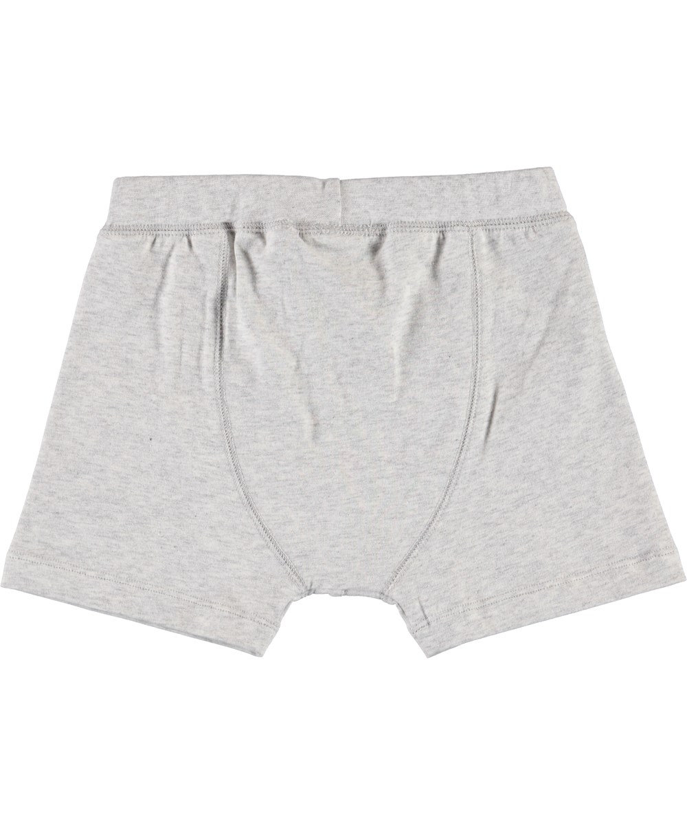 Jon - Light Grey Melange - Grå boxershorts