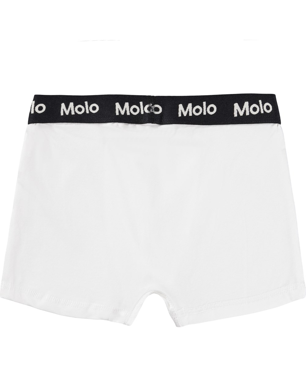 Justin 2-pack - Black White - Boxershorts økologisk sort hvid 