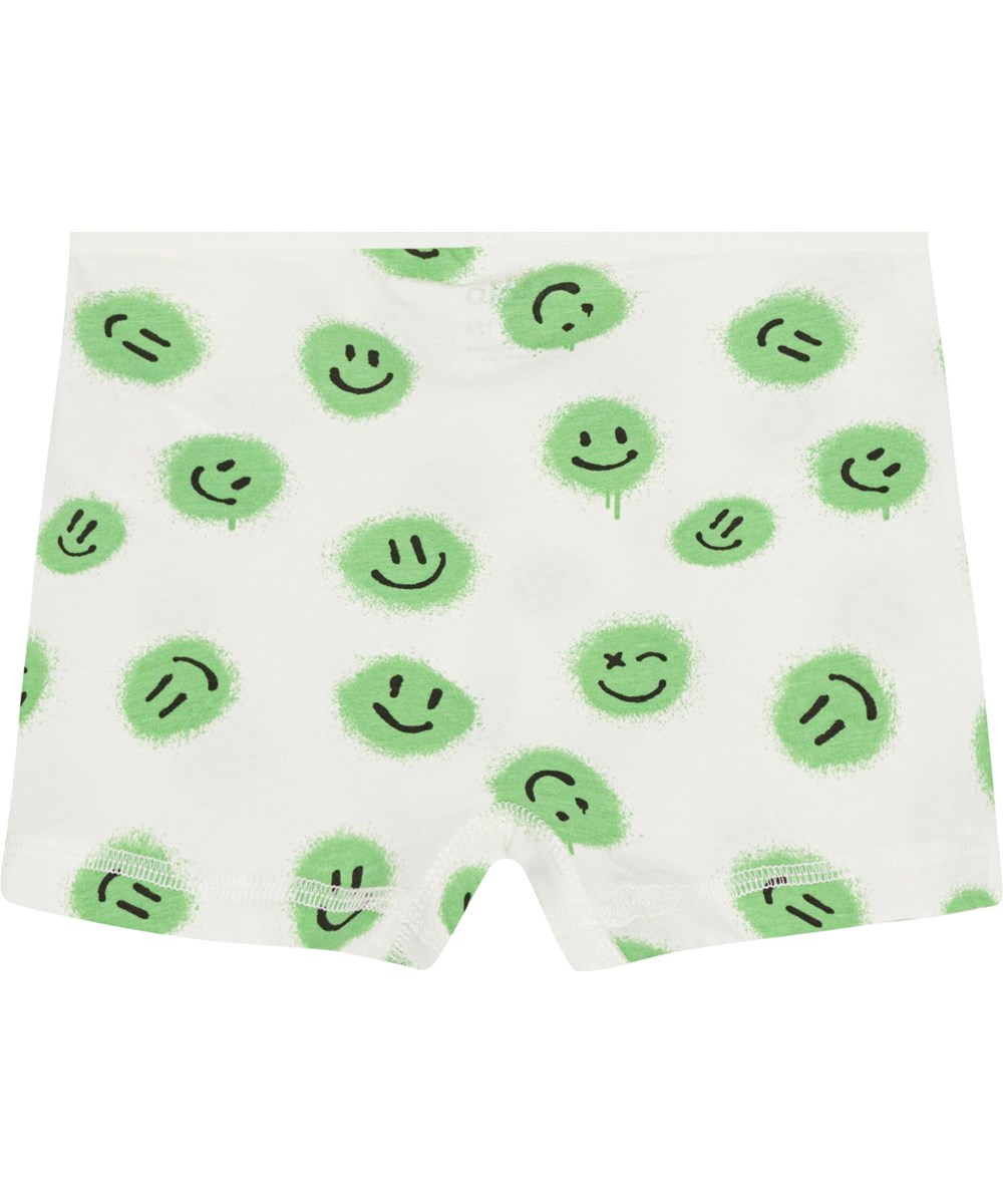 Justin 2-pack - Grass Smiles - 2-pak økologiske underbukser