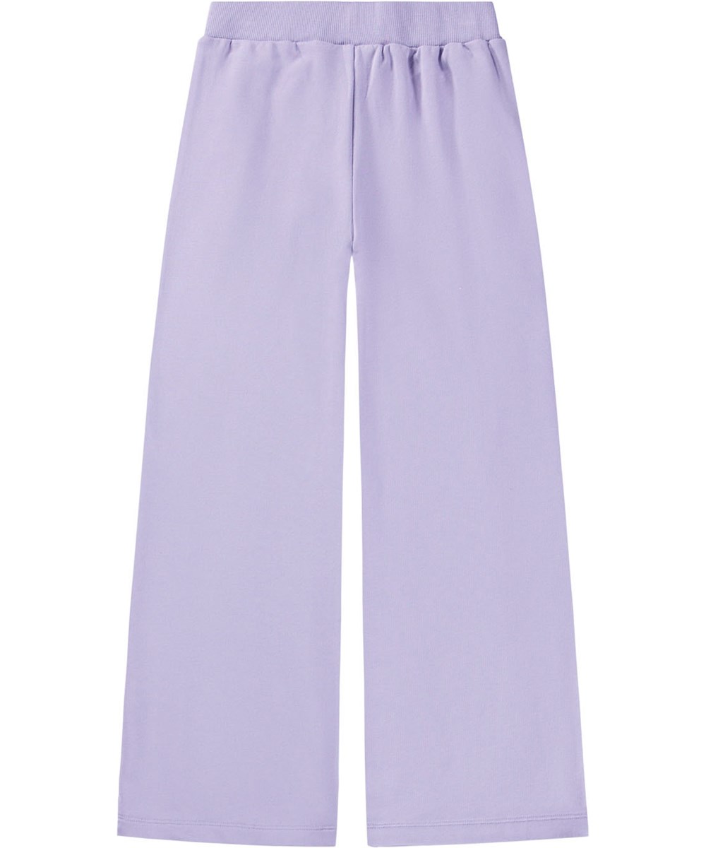 Abbey - Faded Purple - Lila sweatpants för barn gjorda av ekologisk bomull med stretch.