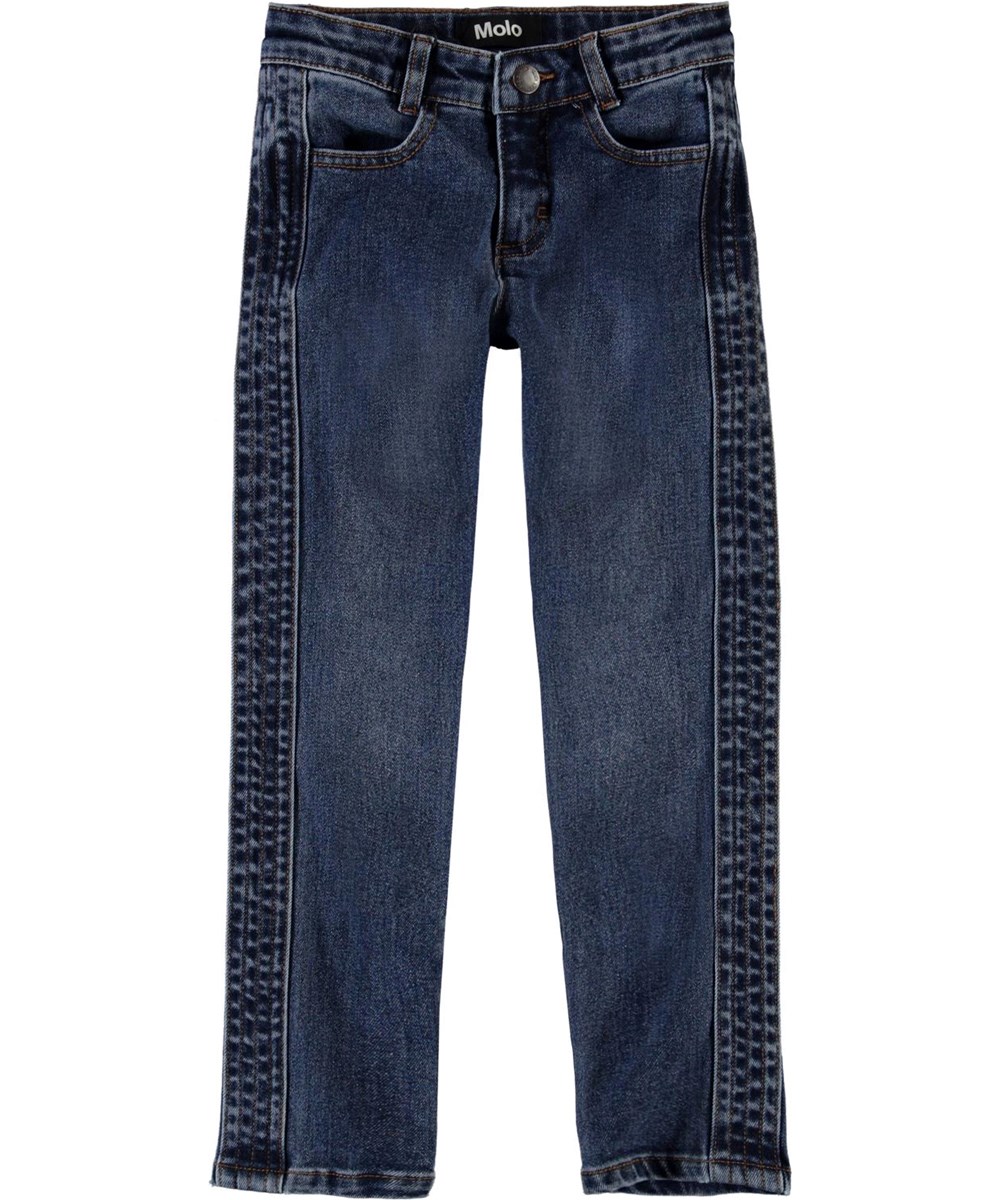 Adele - Mid Blue Wash - Blå jeans regular fit