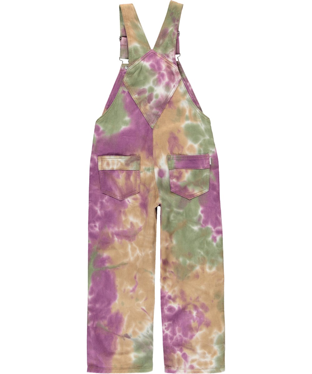 Aer - Tie Dye - Hängslebyxor i färgrikt tie-dye mönster.