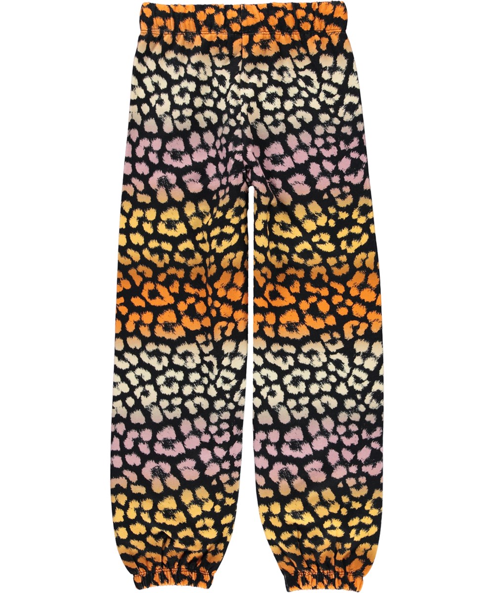 Ammosa - Midnight Jaguar - Ekologiska sweatpants med leopardmönster.
