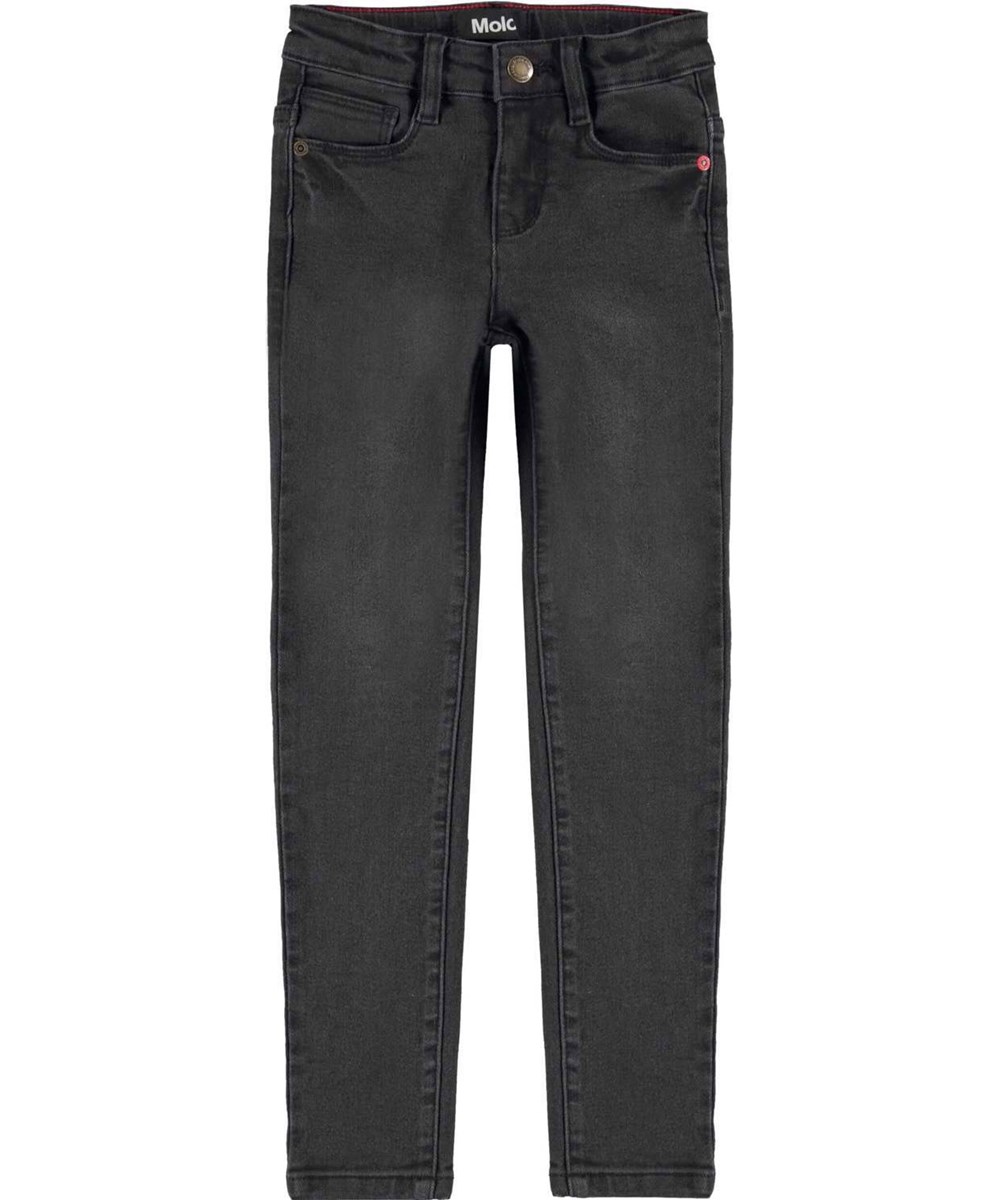 Angelica - Black Denim - Extra slim jeans i svart.