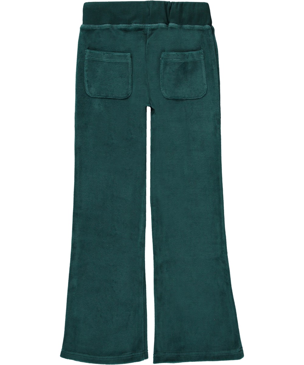 Annie - Wilderness - Gröna sweatpants i velour.