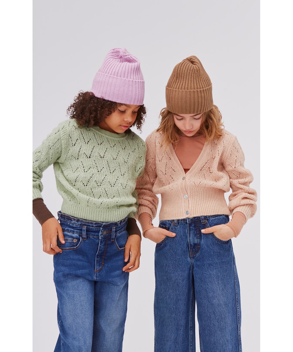 Astrid - Ink Blue Denim - Blå jeans med hög midja.