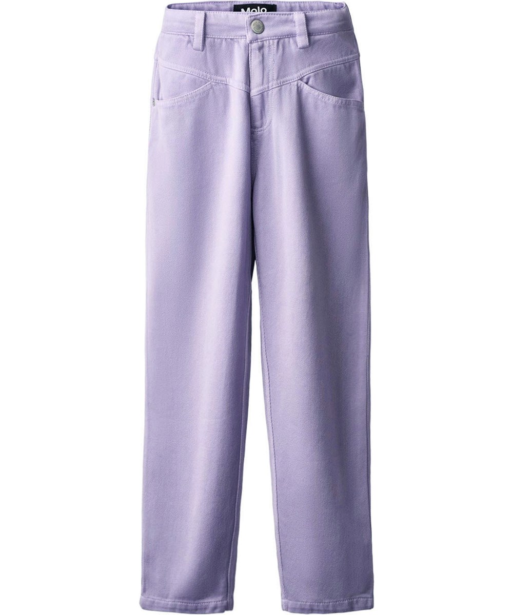 Augustine - Faded Purple - Ljuslila jeans i denim för barn tillverkade av bomull och viskos.