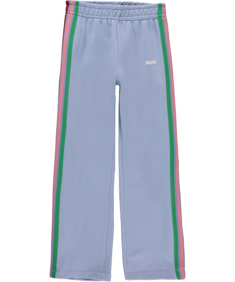 Aurita - Blue Sky - Blå sweatpants med färgrika ränder.