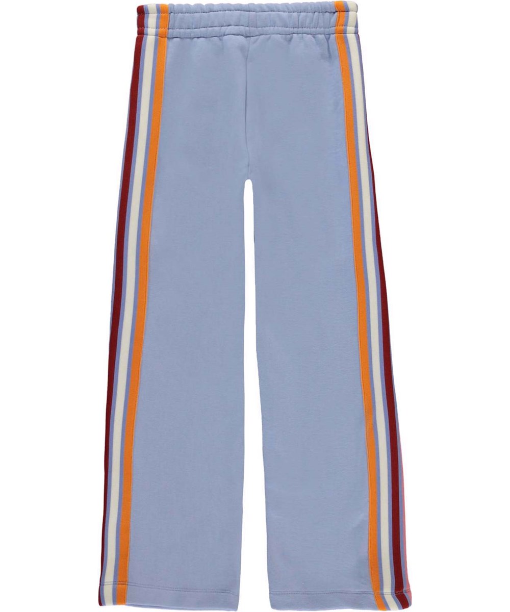 Aurita - Blue Sky - Blå sweatpants med färgrika ränder.