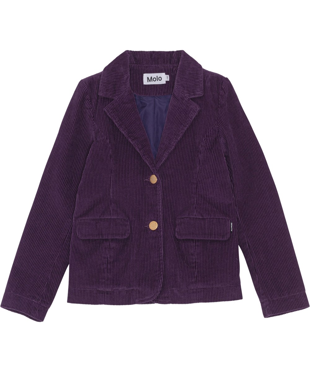 Harrietta - Night Purple - Mörklila sammetsjacka.