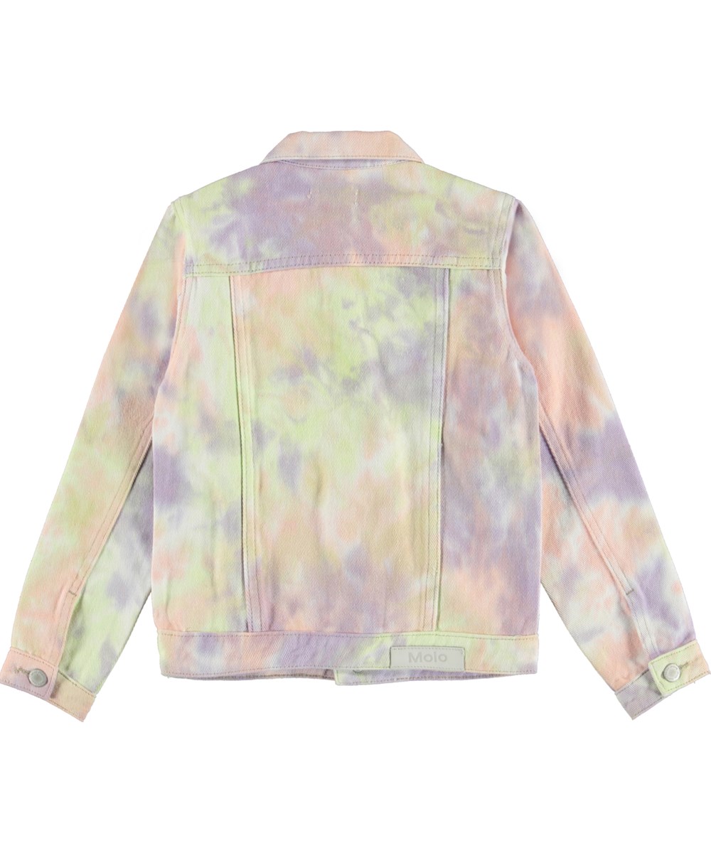 Heidi - Pastel Tie Dye - Jeansjacka i pasterrlfärgad tie-dye.