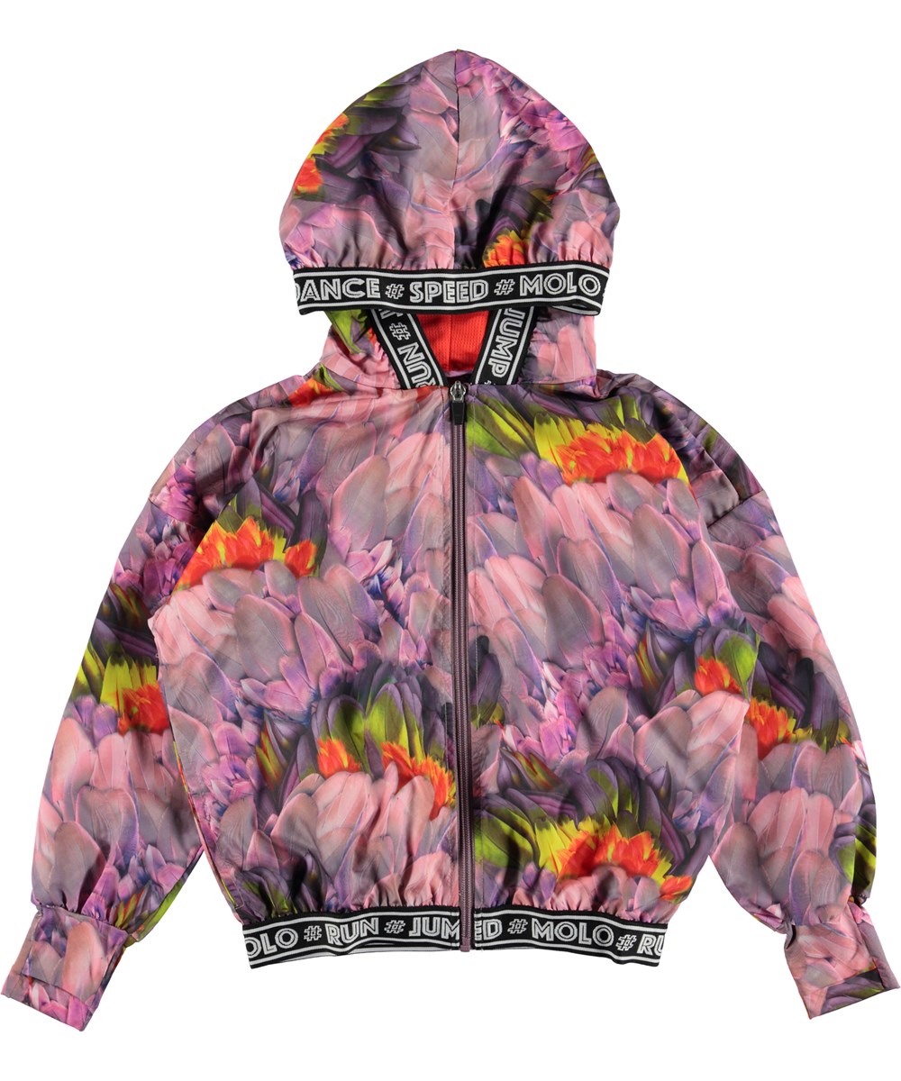 Ophelia - Cacatua - Blommig sportsjacka med huva.