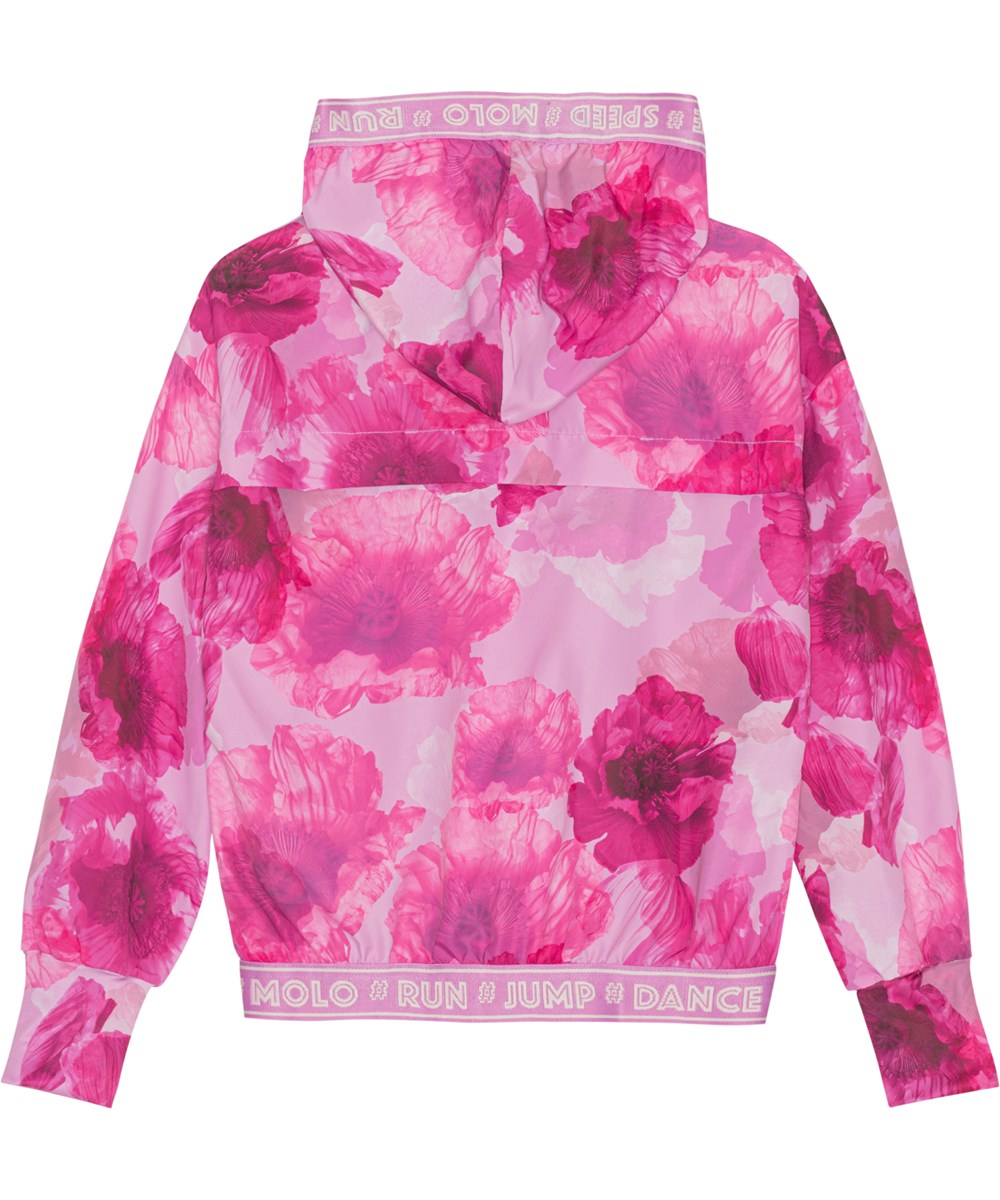 Ophelia - Dreamy Poppies - Sportjacka med rosa blommor.