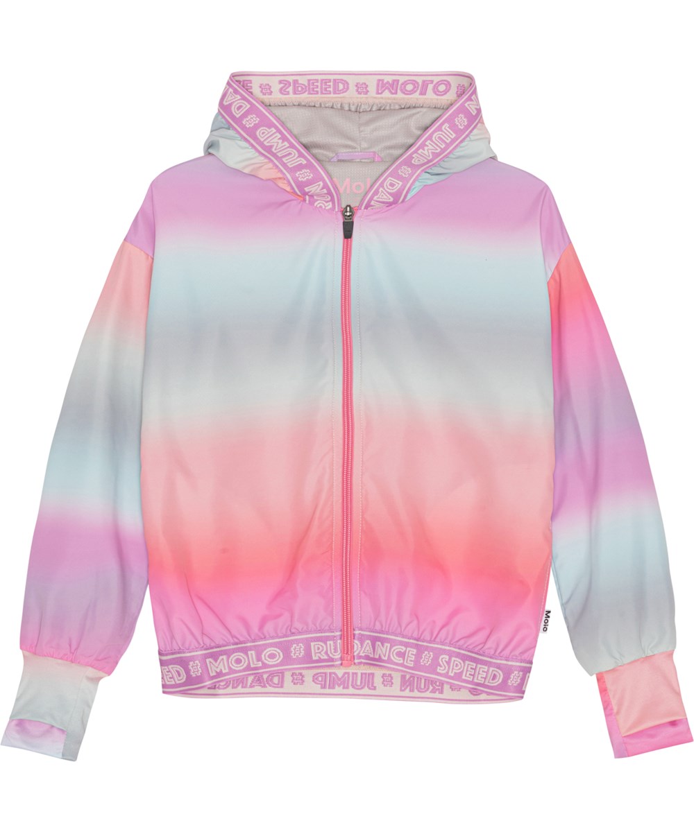 Ophelia - Misty Stripe - Sportjacka med pastellfärgat mönster.