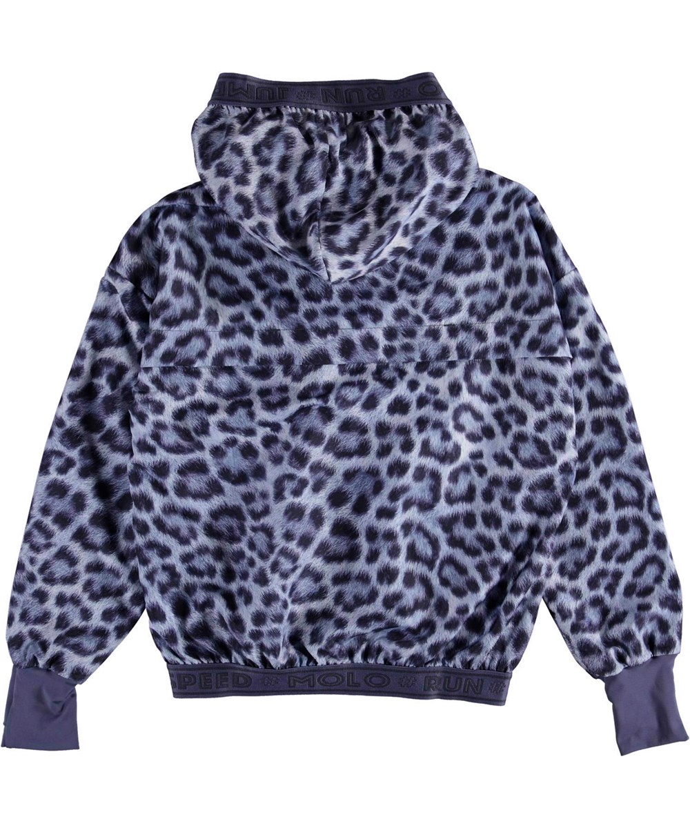 Ophelia - Sporty Leo - Sportjacka med luva i leopardmönster