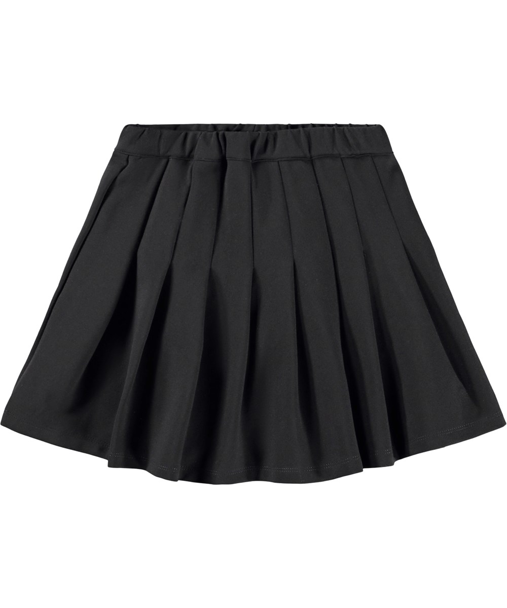 Barb - Black - Svart kjol för barn gjord av viskos.