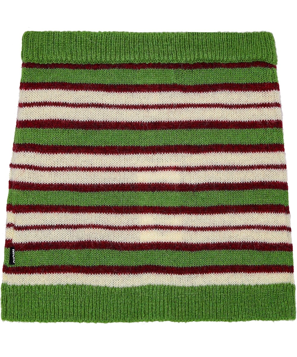 Bea - Dream Stripes - Mjuk ullblandad retro-randig kjol med resår i midjan och knappar av pärlemor.