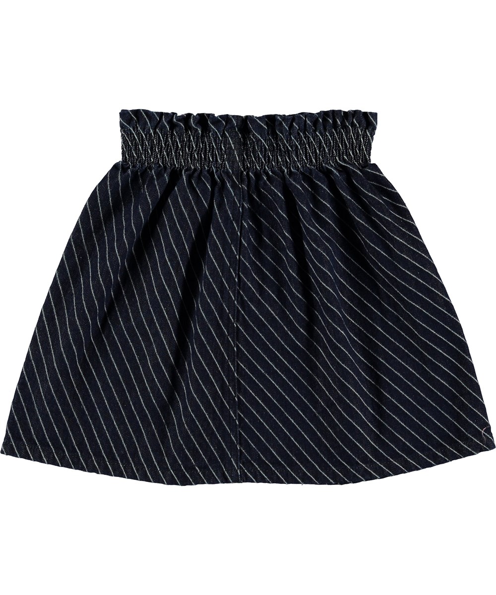 Becca - Denim Diagonal - Denim kjol med ränder