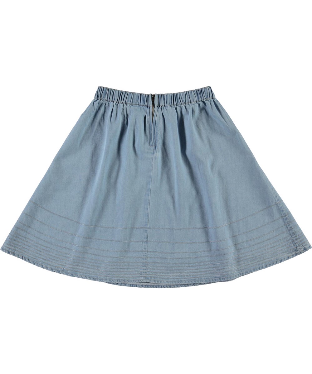 Bel - Summer Wash Indigo - Ljusblå jeansskjol