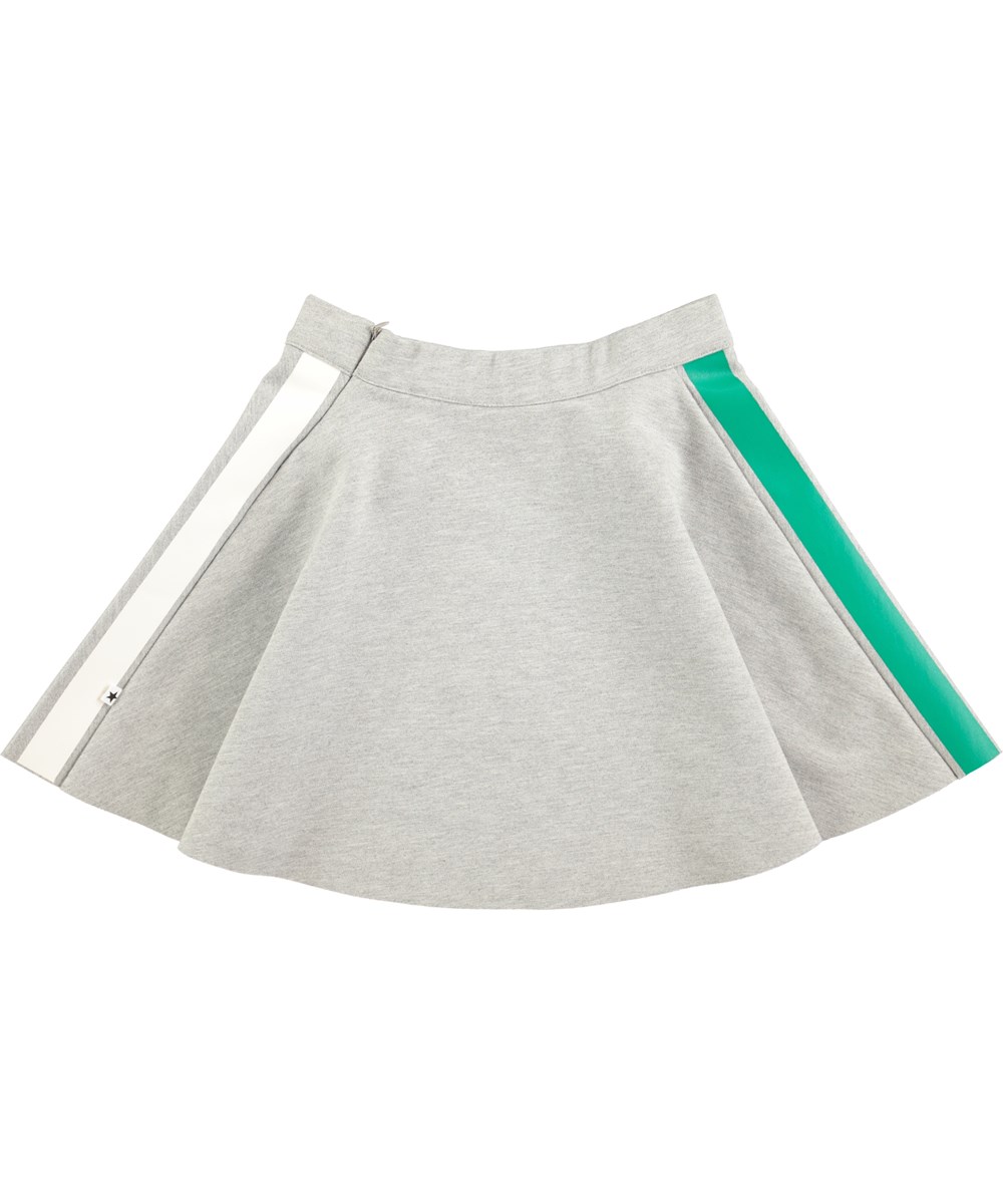 Bibi - Grey Melange - Sporty, grå kjol