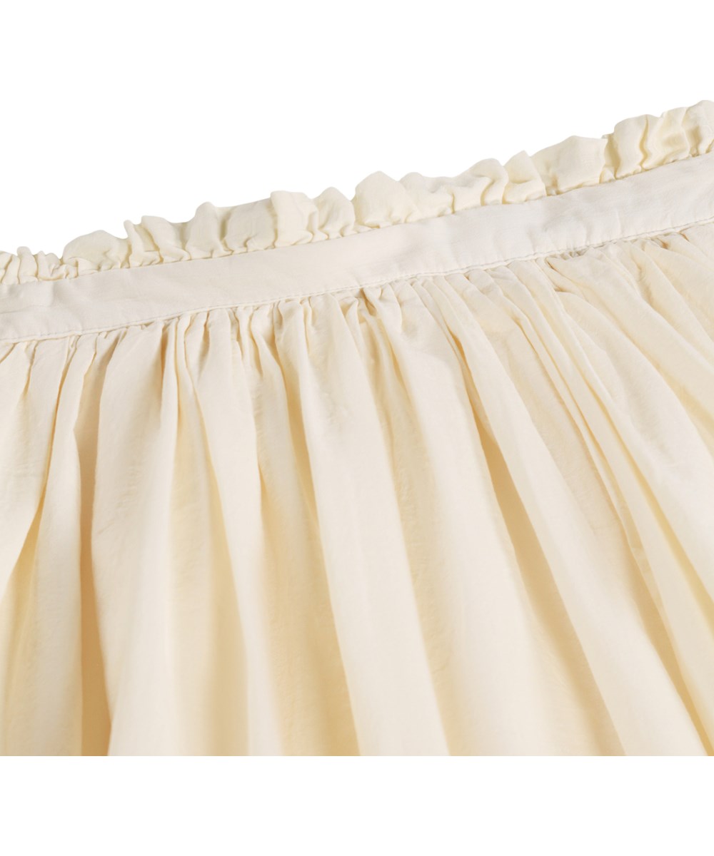 Blanca - Pearled Ivory - Off-white kjol för barn i ekologisk bomull med broderie anglaise