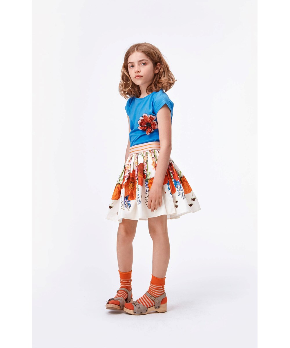 Brenda - Topsy Turvy - Ekologisk kjol med blommor