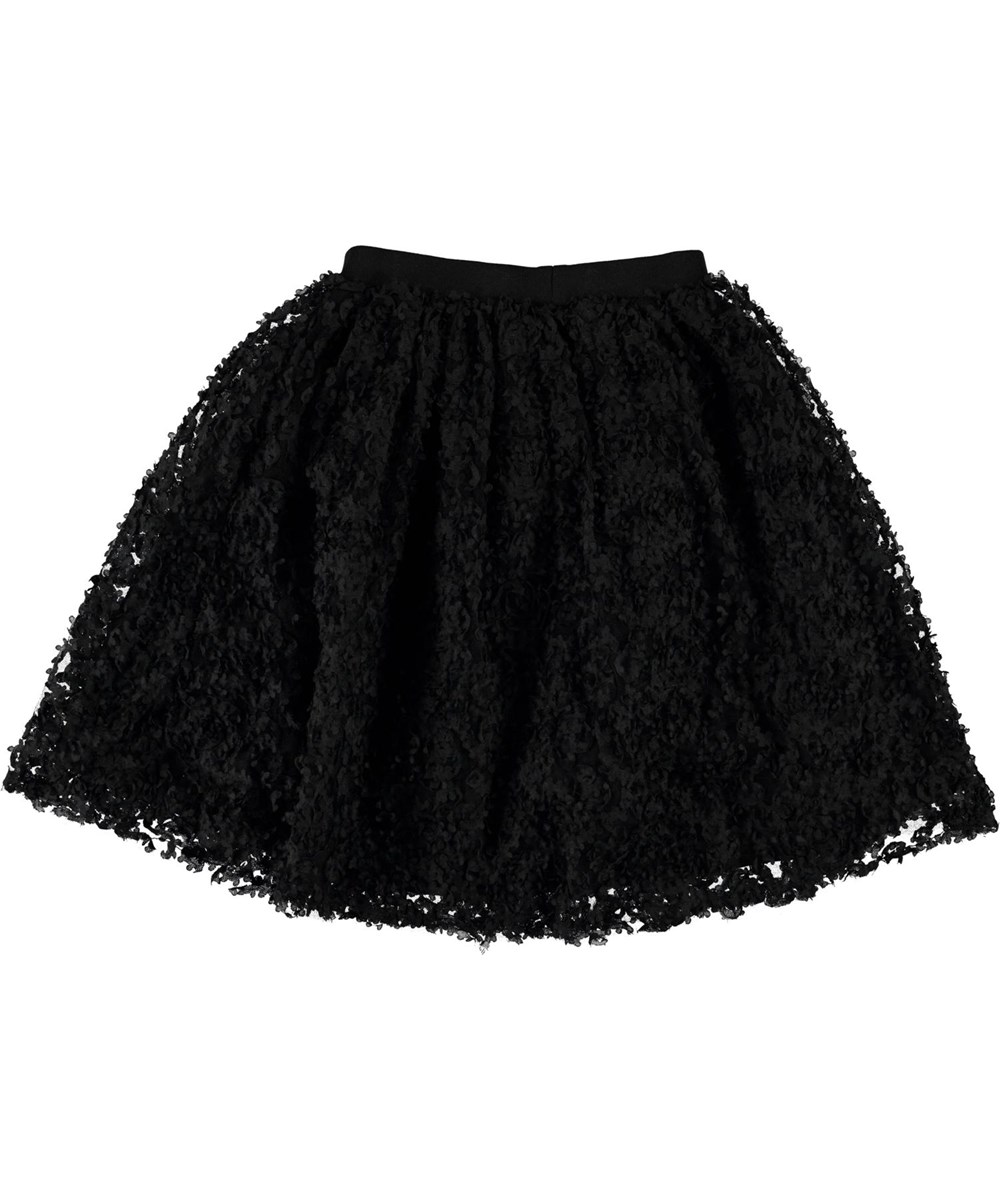 Brook - Black - Svart kjol med blommor