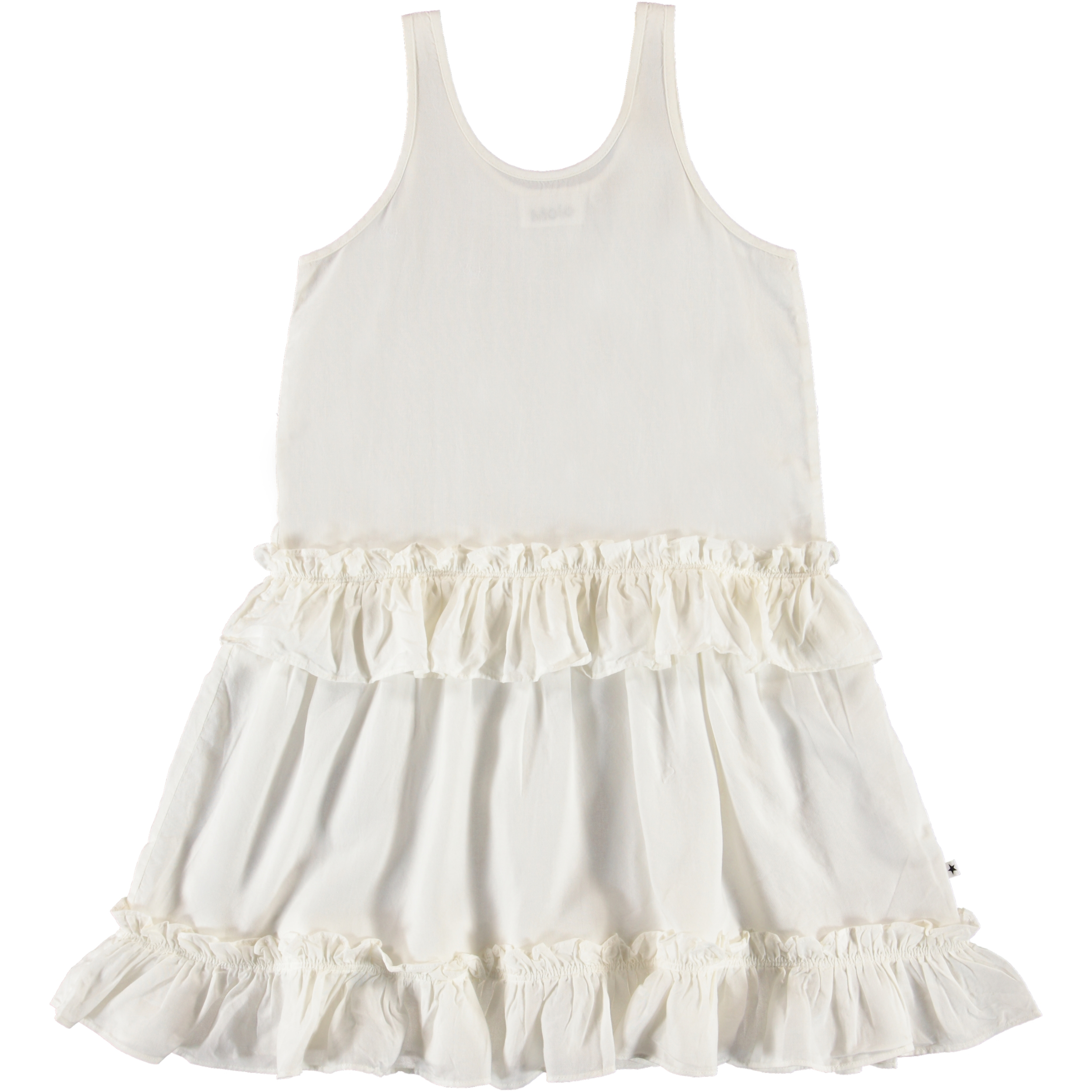 Charlotte White Star Vit draperad klänning Molo Charlotte White Star Vit draperad klänning Molo