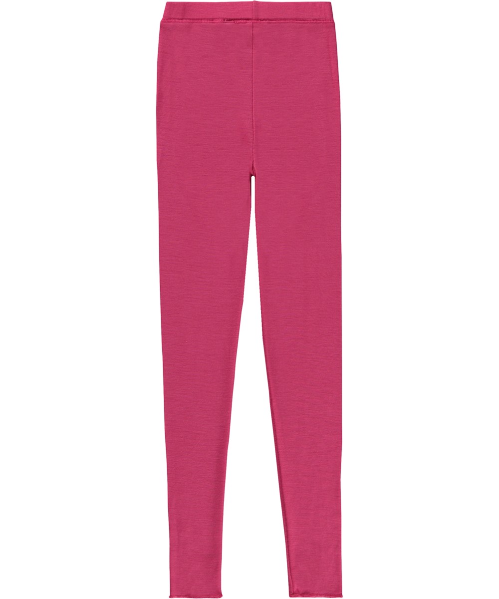 Nadine Wool - Pink Magic - Rosa leggings i merinoull.