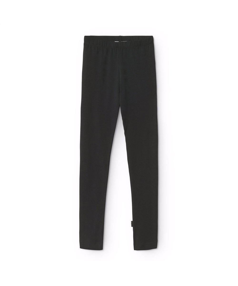 Nica - Black - Ekologiska svarta leggings.