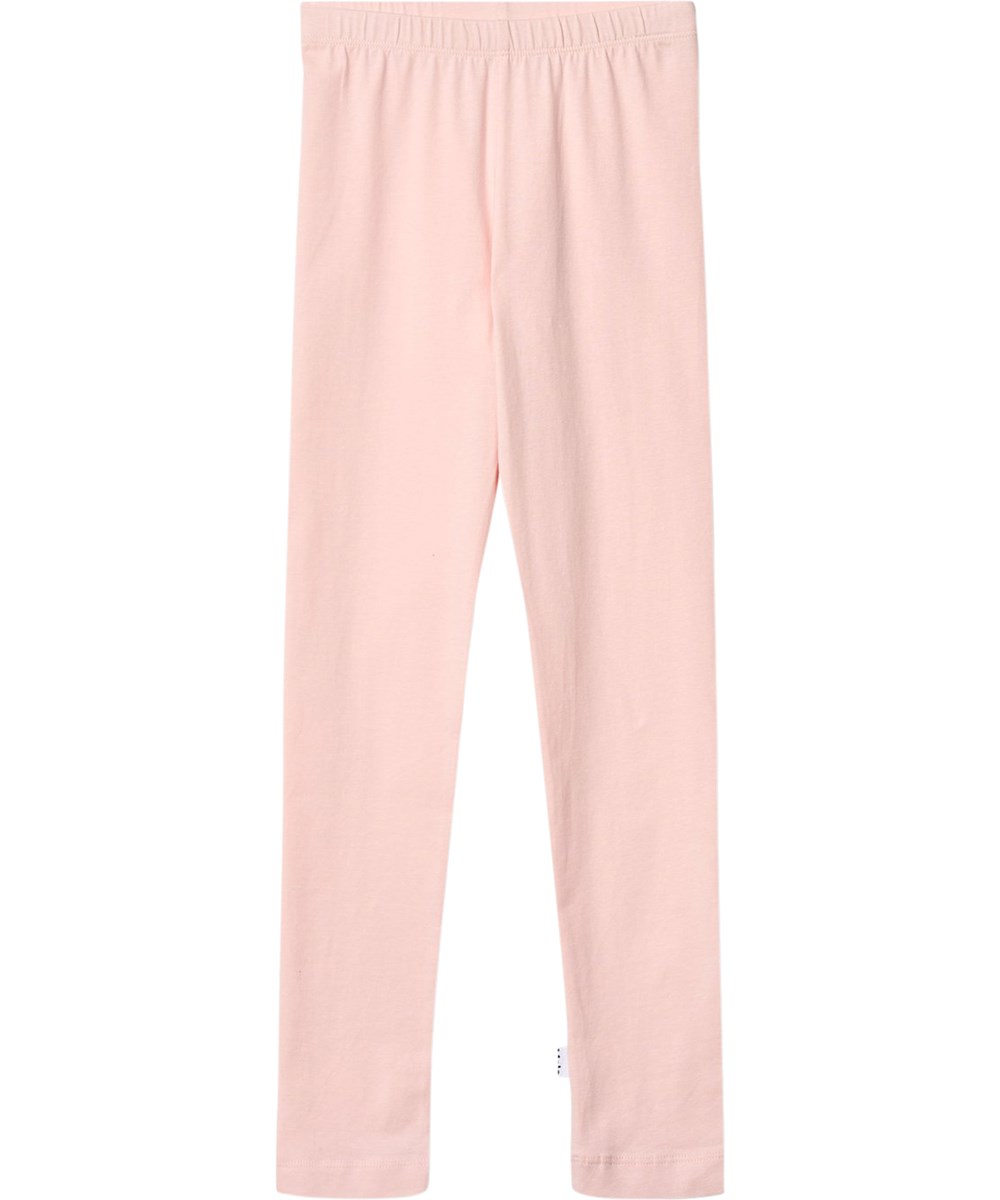 Nica - Cloud Pink - Rosa leggings för barn i ekologisk bomull