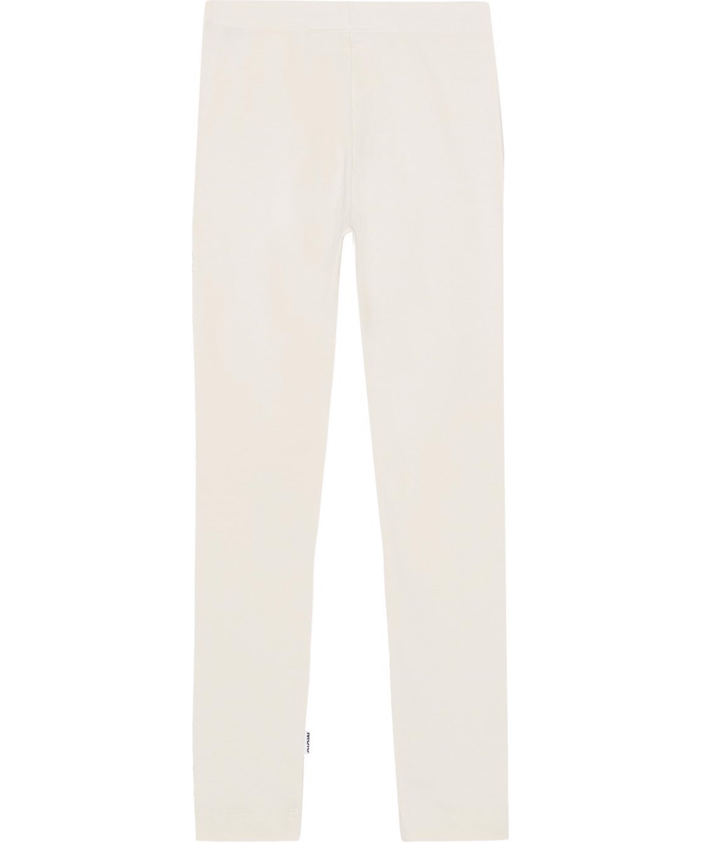 Nica - Sea Shell - Råvita leggings i ekologisk bomull. 