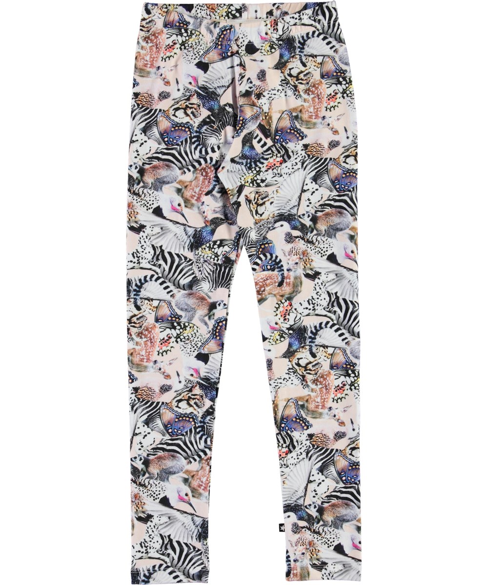 Niki - Twister - Ekologiska leggings med djur