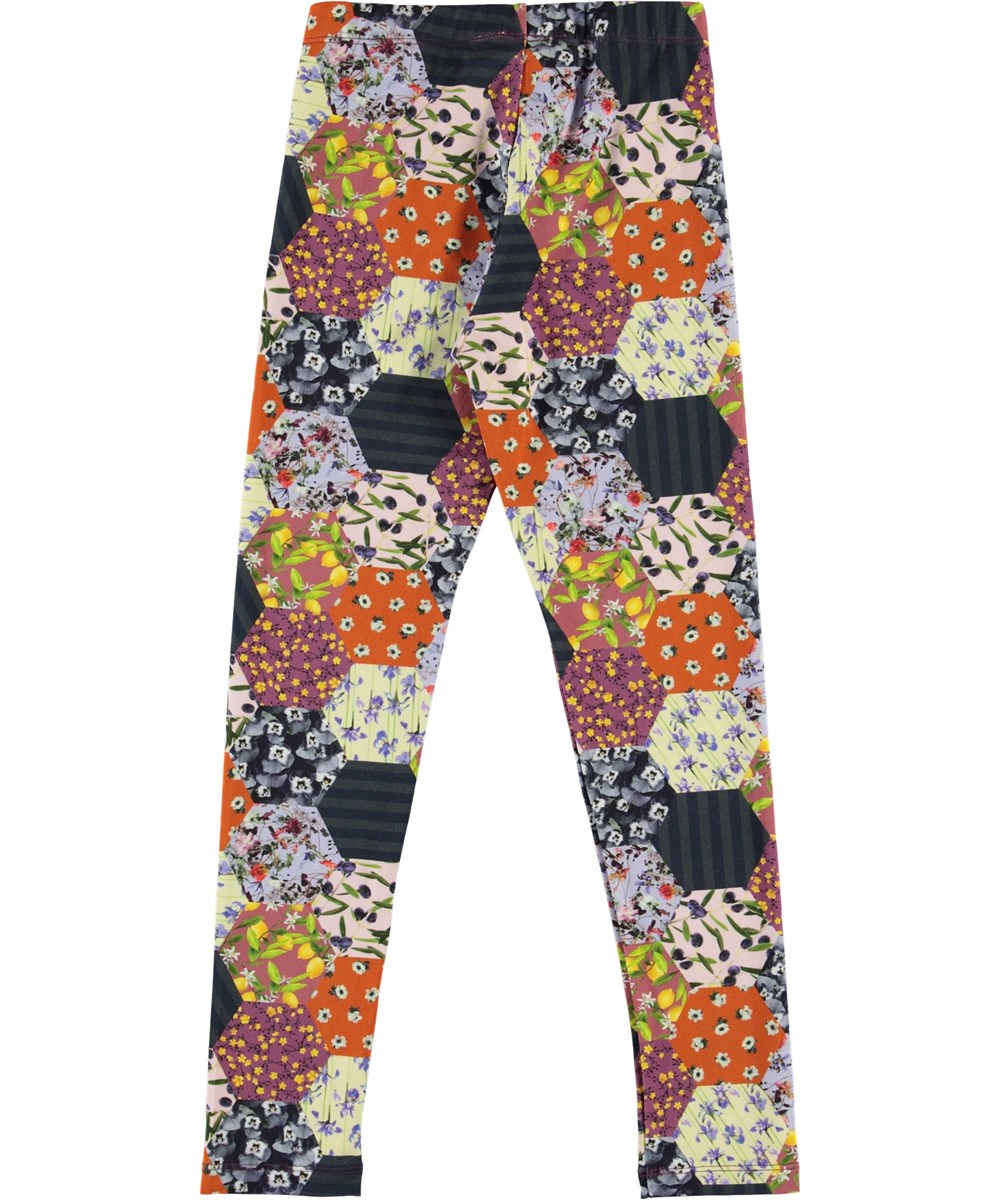Niki - Patchwork - Ekologiska leggings med patchwork